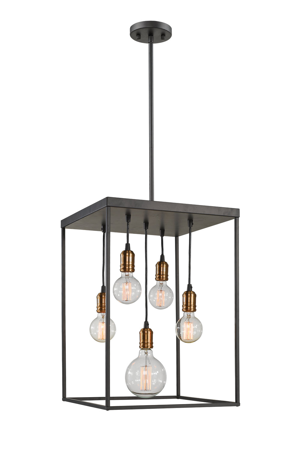 Z-Lite Canada - Five Light Chandelier - Troubadour - Bronze- Union Lighting Luminaires Decor