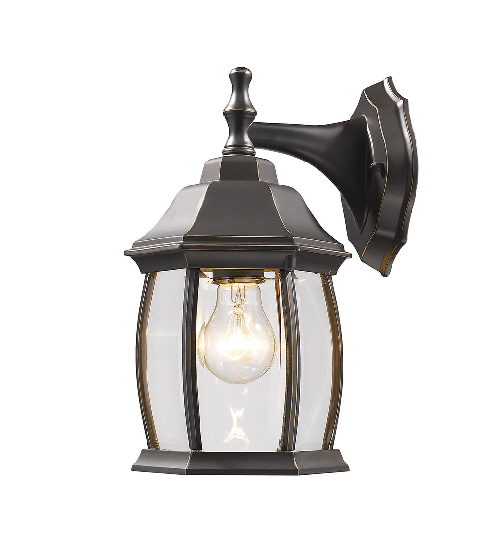 Z-Lite Canada - One Light Outdoor Wall Light - Waterdown - Oil Rubbed Bronze- Union Lighting Luminaires Decor
