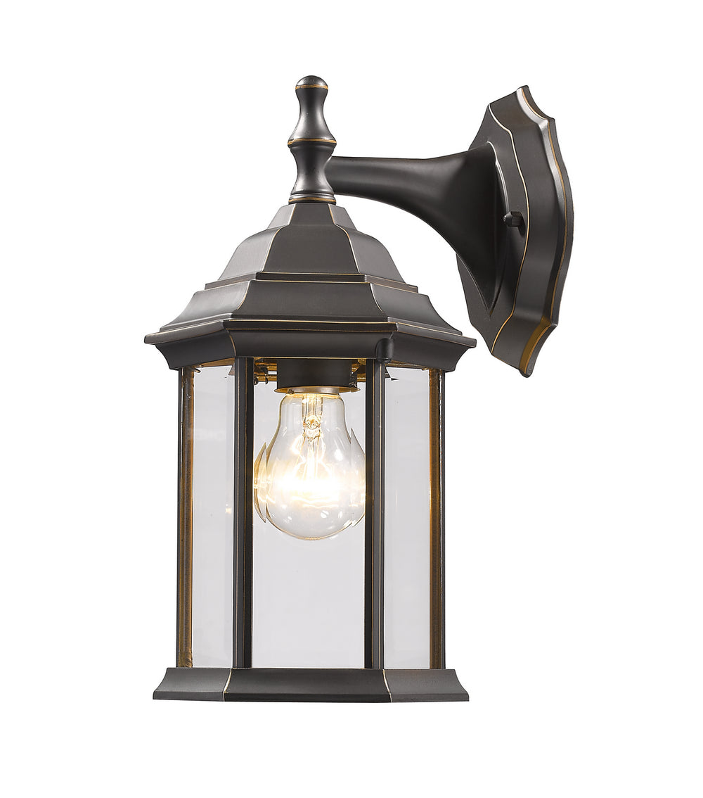 Z-Lite Canada - One Light Outdoor Wall Light - Waterdown - Oil Rubbed Bronze- Union Lighting Luminaires Decor