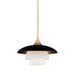 Hudson Valley Canada - One Light Pendant - Barron - Aged Brass- Union Lighting Luminaires Decor