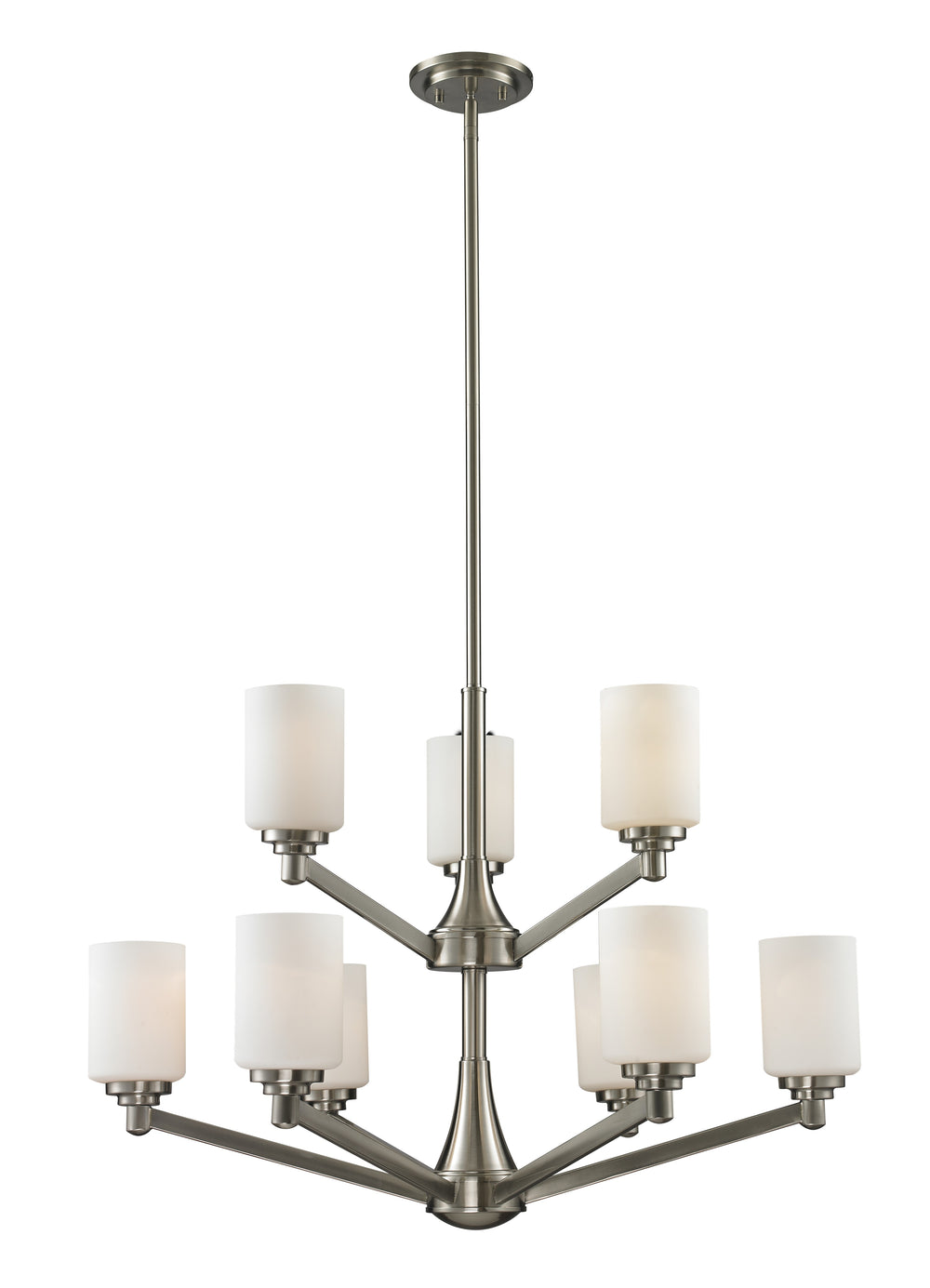 Z-Lite Canada - Nine Light Chandelier - Montego - Brushed Nickel- Union Lighting Luminaires Decor