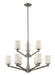 Z-Lite Canada - Nine Light Chandelier - Montego - Brushed Nickel- Union Lighting Luminaires Decor