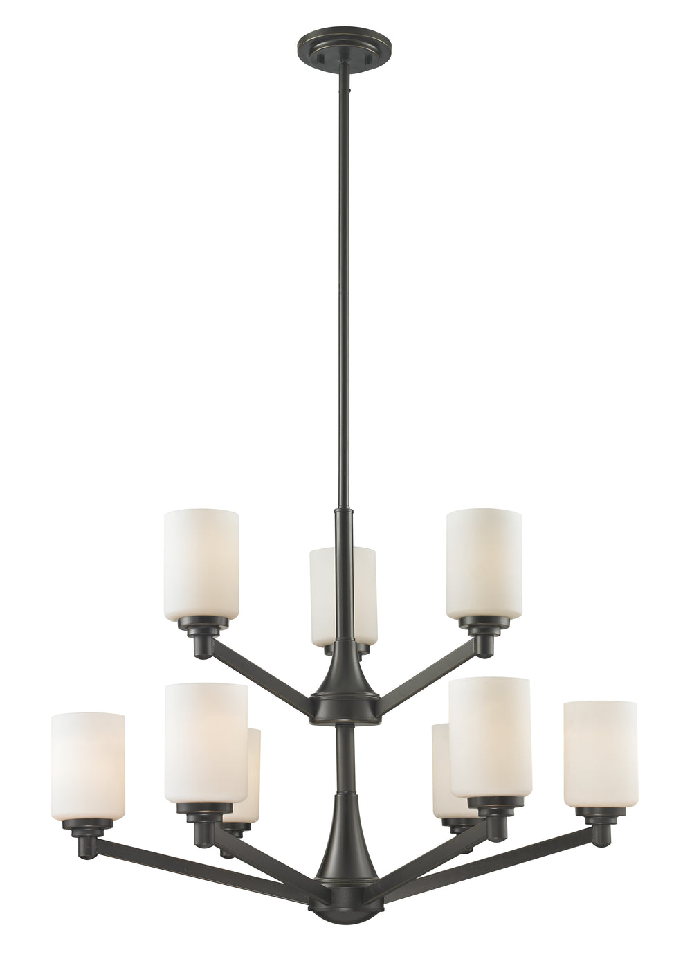 Z-Lite Canada - Nine Light Chandelier - Montego - Coppery Bronze- Union Lighting Luminaires Decor