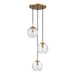 Hudson Valley Canada - Three Light Chandelier - Rousseau - Aged Brass- Union Lighting Luminaires Decor