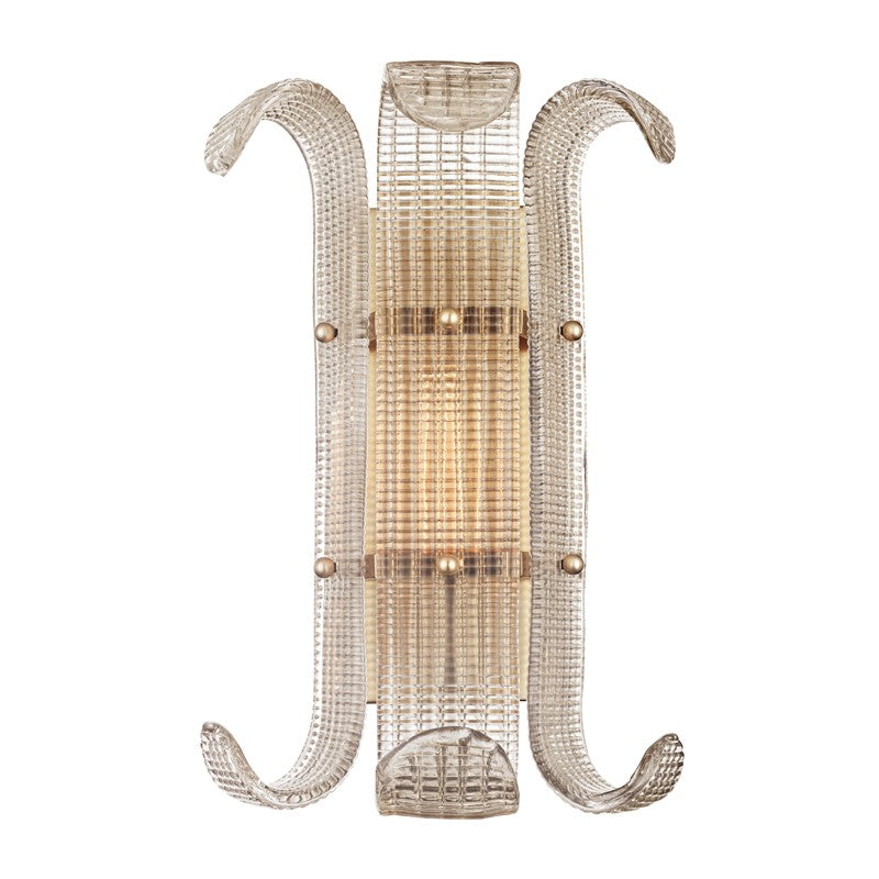 Hudson Valley Canada - One Light Wall Sconce - Brasher - Aged Brass- Union Lighting Luminaires Decor