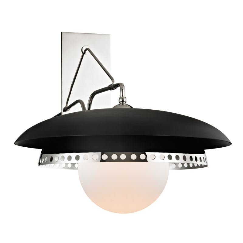 Hudson Valley Canada - One Light Wall Sconce - Herkimer - Polished Nickel- Union Lighting Luminaires Decor
