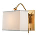 Hudson Valley Canada - One Light Wall Sconce - Leyden - Aged Brass- Union Lighting Luminaires Decor