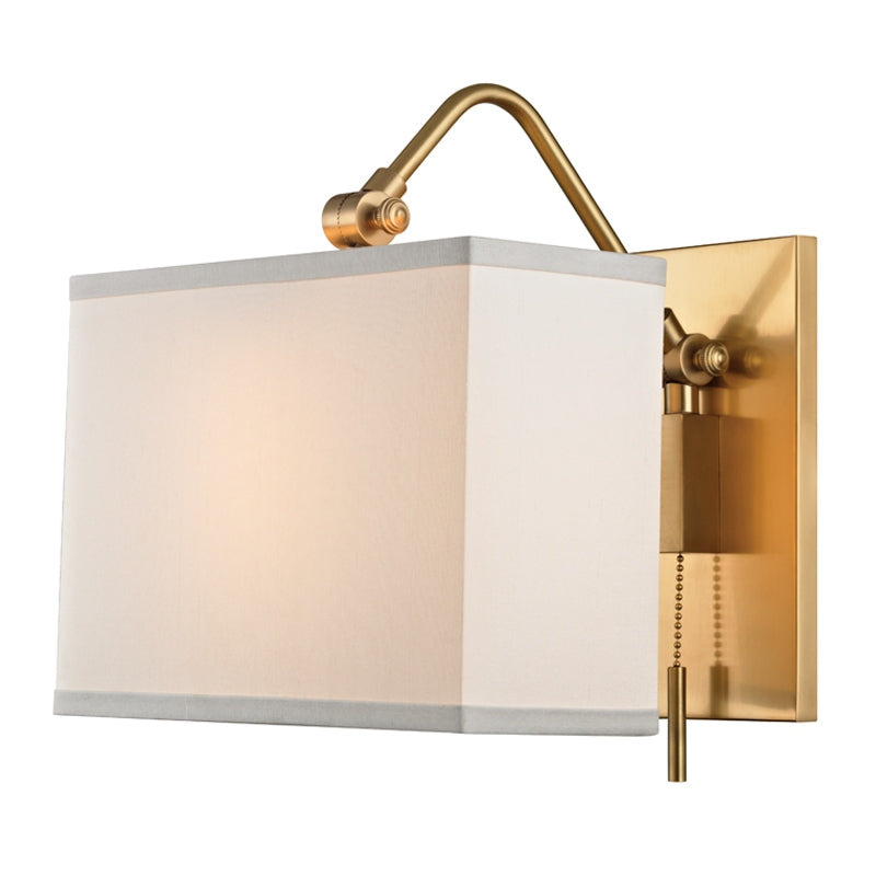 Hudson Valley Canada - One Light Wall Sconce - Leyden - Aged Brass- Union Lighting Luminaires Decor
