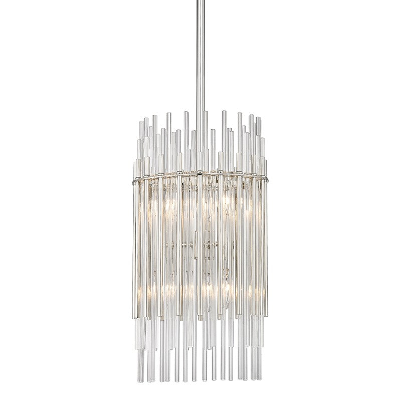 Hudson Valley Canada - Six Light Pendant - Wallis - Polished Nickel- Union Lighting Luminaires Decor