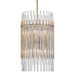 Hudson Valley Canada - Eight Light Pendant - Wallis - Aged Brass- Union Lighting Luminaires Decor