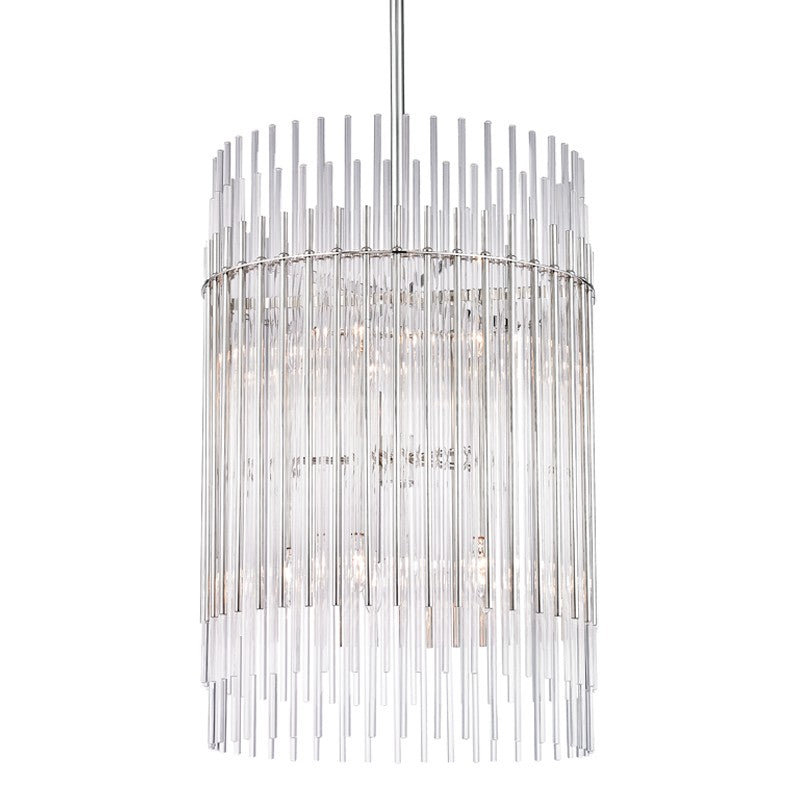 Hudson Valley Canada - Ten Light Chandelier - Wallis - Polished Nickel- Union Lighting Luminaires Decor