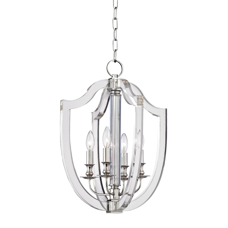 Hudson Valley Canada - Four Light Pendant - Arietta - Polished Nickel- Union Lighting Luminaires Decor