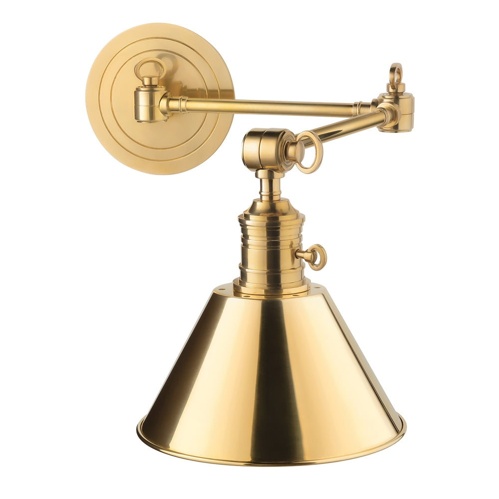 Hudson Valley Canada - One Light Wall Sconce - Garden City - Aged Brass- Union Lighting Luminaires Decor