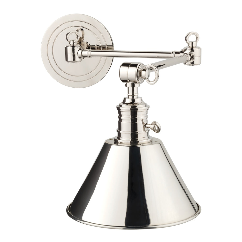 Hudson Valley Canada - One Light Wall Sconce - Garden City - Polished Nickel- Union Lighting Luminaires Decor