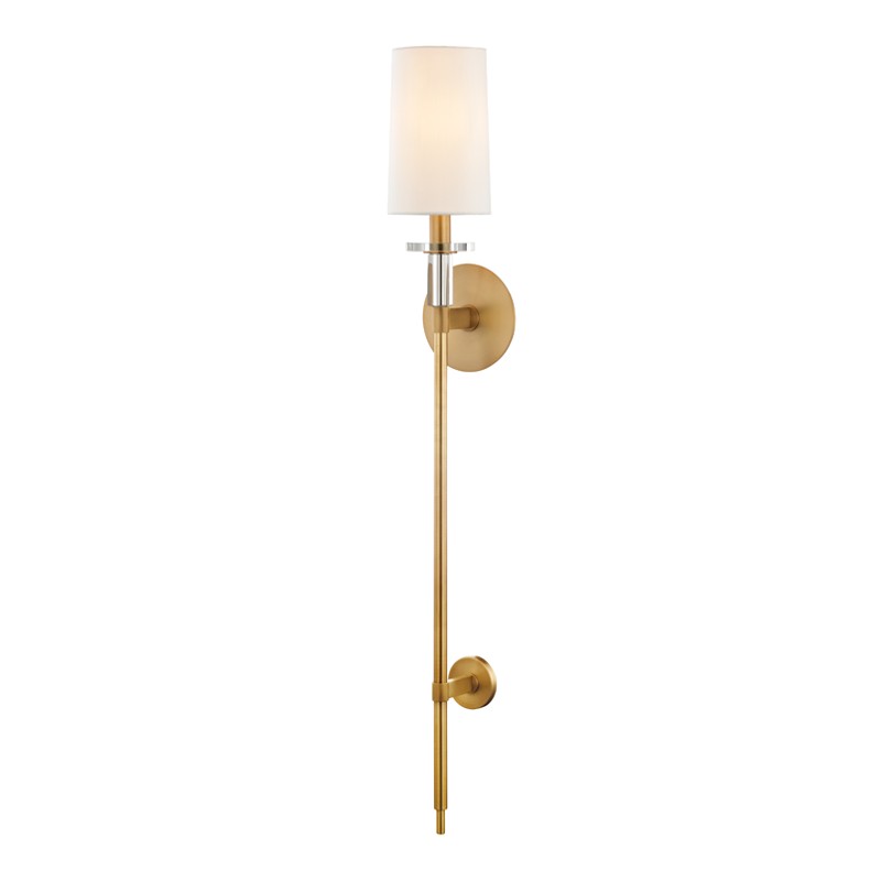Hudson Valley Canada - One Light Wall Sconce - Amherst - Aged Brass- Union Lighting Luminaires Decor