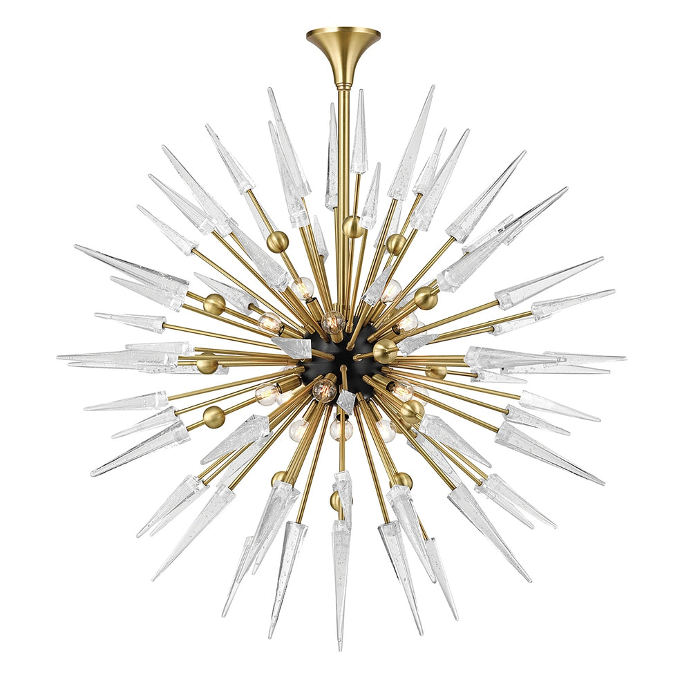 Hudson Valley Canada - 18 Light Chandelier - Sparta - Aged Brass- Union Lighting Luminaires Decor