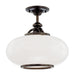 Hudson Valley Canada - One Light Semi Flush Mount - Canton - Old Bronze- Union Lighting Luminaires Decor