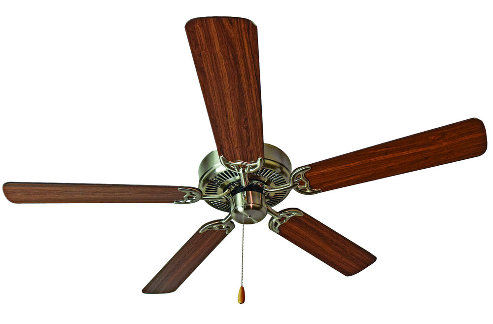 Maxim - 52" Ceiling Fan - Basic-Max - Satin Nickel / Walnut / Pecan- Union Lighting Luminaires Decor