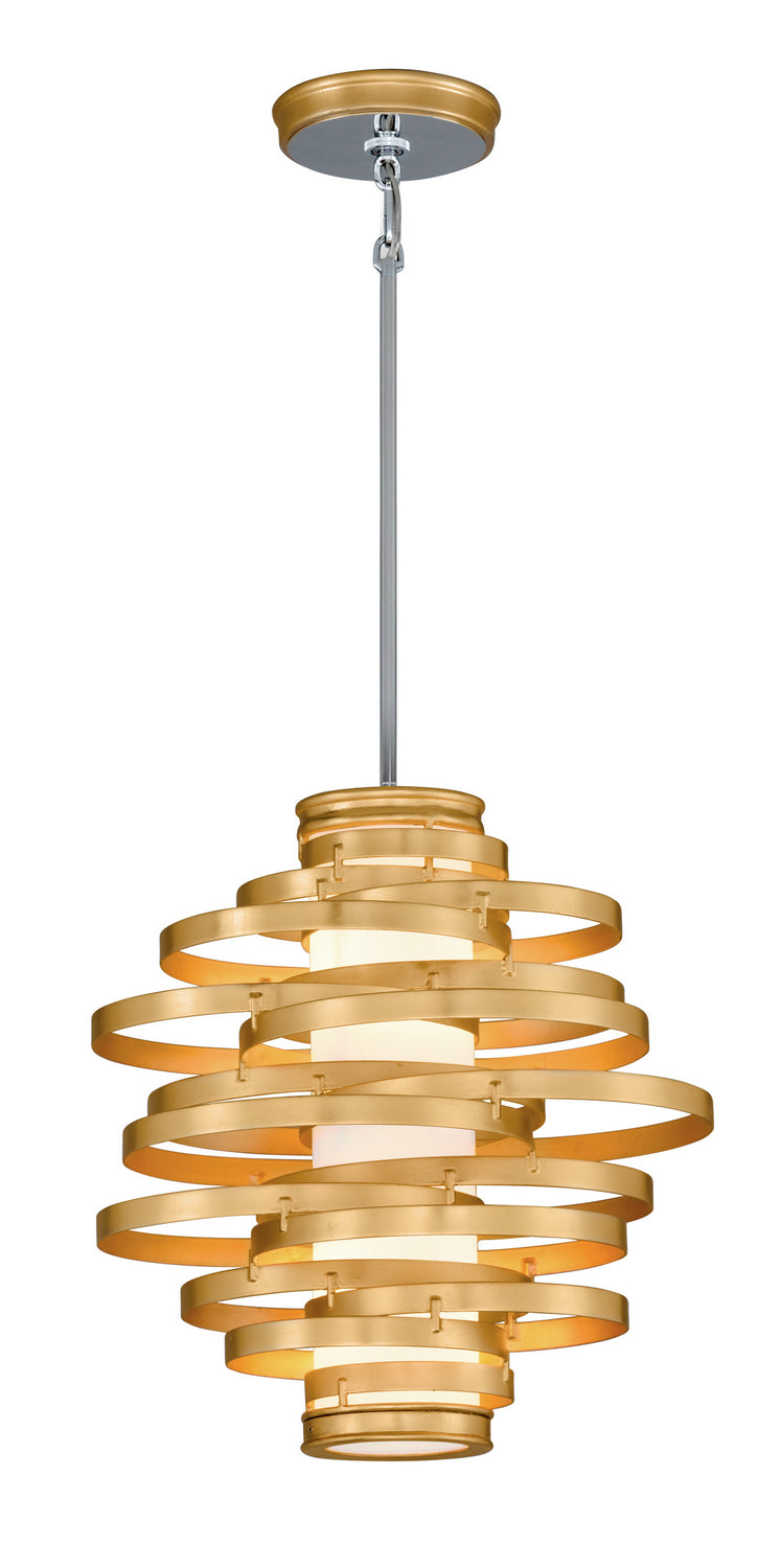 Corbett Lighting - LED Pendant - Vertigo - Gold Leaf- Union Lighting Luminaires Decor