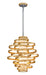 Corbett Lighting - LED Chandelier - Vertigo - Gold Leaf- Union Lighting Luminaires Decor