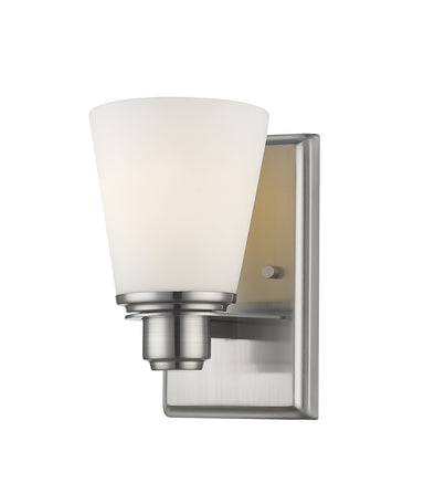 Z-Lite Canada - One Light Wall Sconce - Kayla - Brushed Nickel- Union Lighting Luminaires Decor