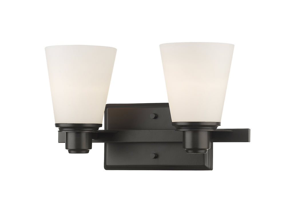 Z-Lite Canada - Two Light Vanity - Kayla - Bronze- Union Lighting Luminaires Decor