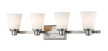 Z-Lite Canada - Four Light Vanity - Kayla - Brushed Nickel- Union Lighting Luminaires Decor