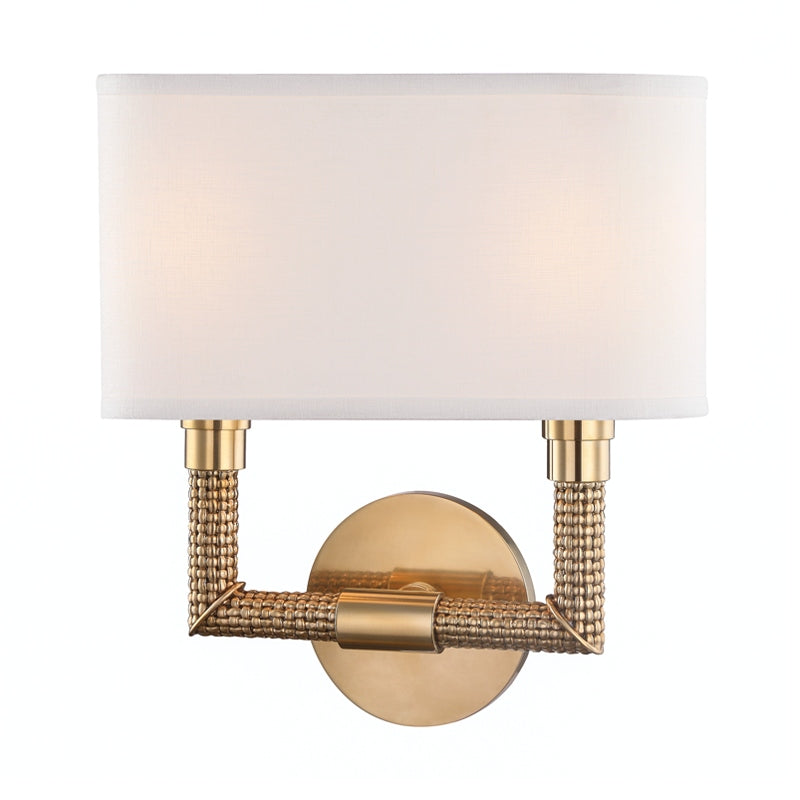 Hudson Valley Canada - Two Light Wall Sconce - Dubois - Aged Brass- Union Lighting Luminaires Decor