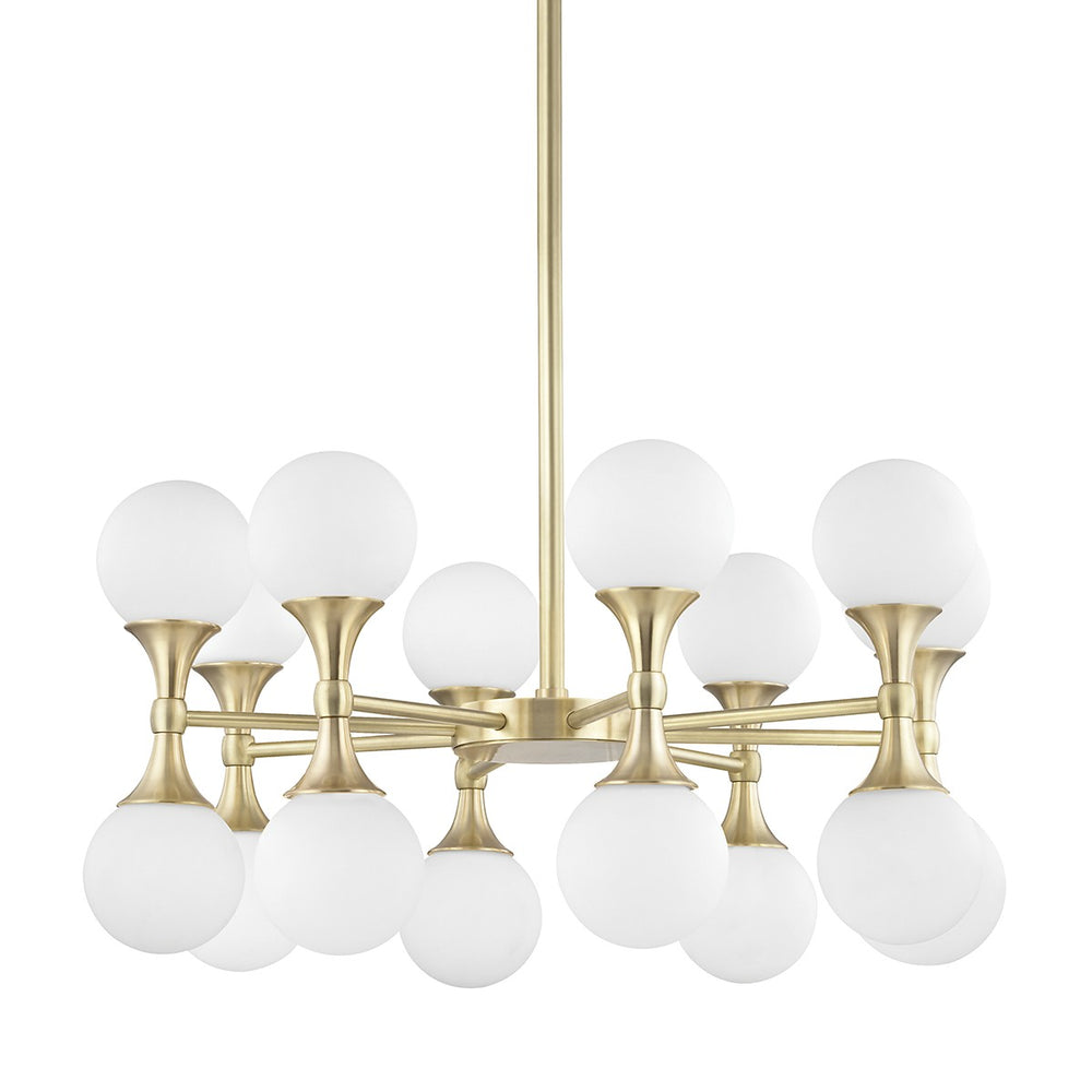 Hudson Valley Canada - LED Chandelier - Astoria - Aged Brass- Union Lighting Luminaires Decor
