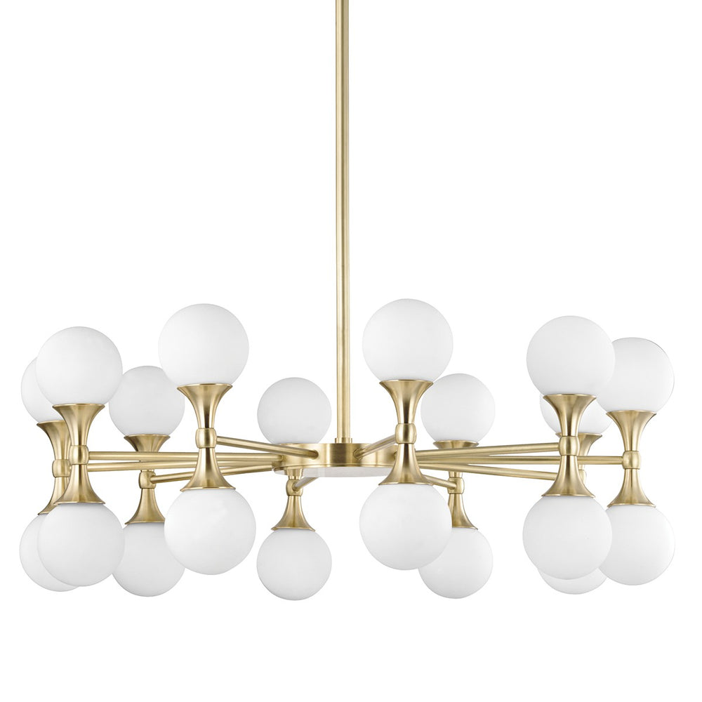 Hudson Valley Canada - LED Chandelier - Astoria - Aged Brass- Union Lighting Luminaires Decor