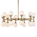 Hudson Valley - LED Chandelier - Astoria - Aged Brass- Union Lighting Luminaires Decor