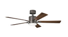 Kichler Canada - 52"Ceiling Fan - Lucian Elite - Olde Bronze- Union Lighting Luminaires Decor