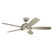 Kichler Canada - 54"Ceiling Fan - Geno - Brushed Stainless Steel- Union Lighting Luminaires Decor
