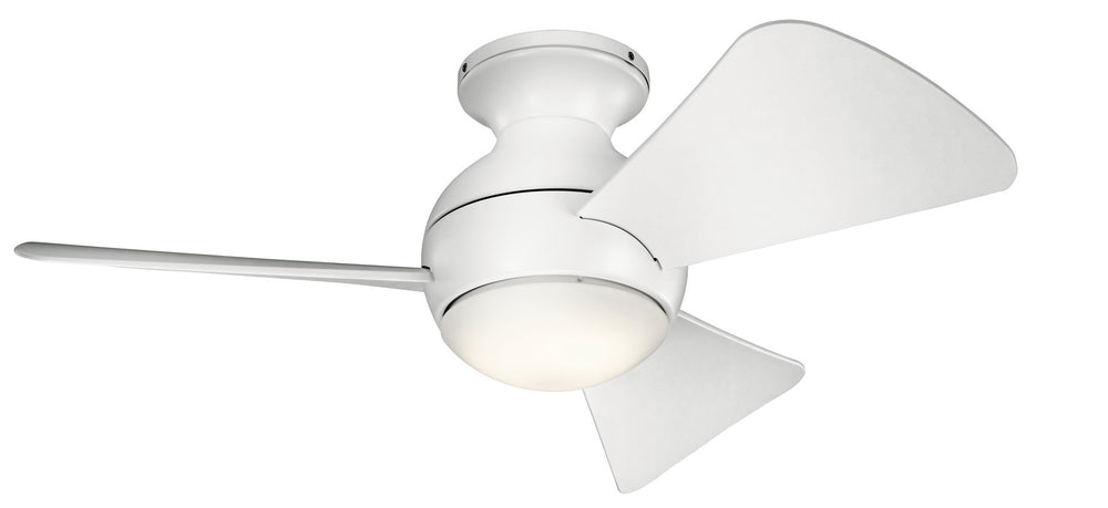 Kichler Canada - 34"Ceiling Fan - Sola - Matte White- Union Lighting Luminaires Decor