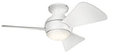 Kichler Canada - 34"Ceiling Fan - Sola - Matte White- Union Lighting Luminaires Decor