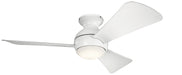 Kichler Canada - 44"Ceiling Fan - Sola - Matte White- Union Lighting Luminaires Decor