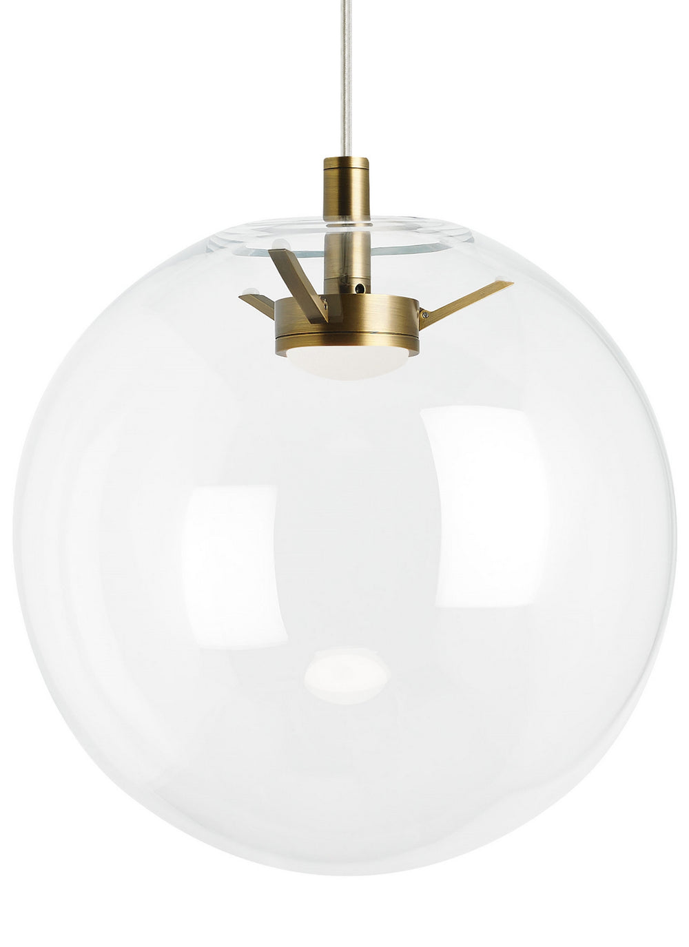 Visual Comfort Modern - LED Pendant - Palona - Aged Brass- Union Lighting Luminaires Decor
