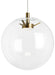 Visual Comfort Modern - LED Pendant - Palona - Aged Brass- Union Lighting Luminaires Decor