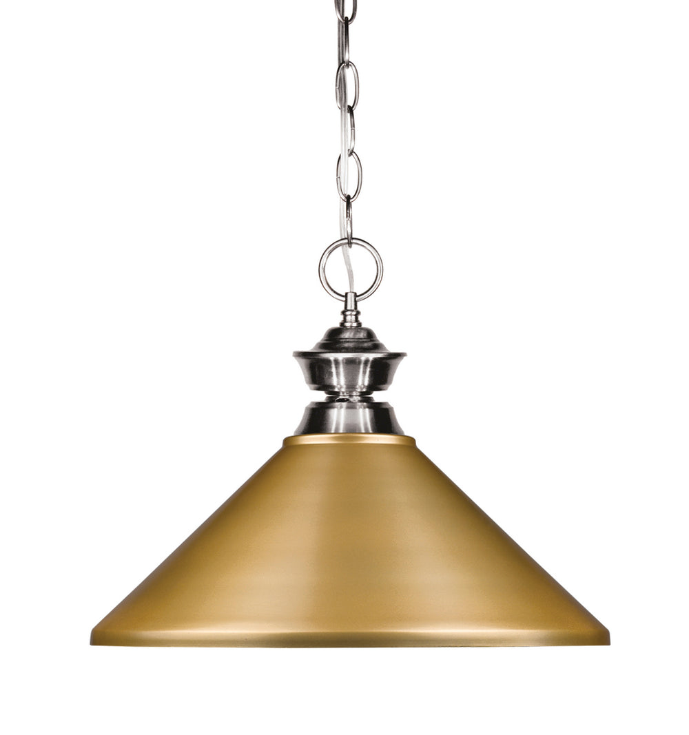 Z-Lite Canada - One Light Pendant - Pendant Lights - Brushed Nickel- Union Lighting Luminaires Decor