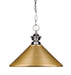 Z-Lite Canada - One Light Pendant - Pendant Lights - Brushed Nickel- Union Lighting Luminaires Decor