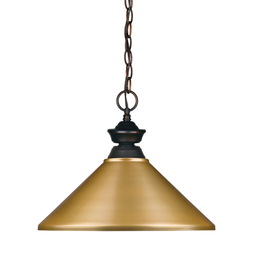 Z-Lite Canada - One Light Pendant - Riviera - Olde Bronze- Union Lighting Luminaires Decor