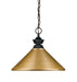 Z-Lite Canada - One Light Pendant - Riviera - Olde Bronze- Union Lighting Luminaires Decor