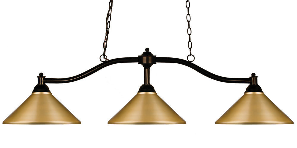 Z-Lite Canada - Three Light Billiard - Chance - Bronze- Union Lighting Luminaires Decor