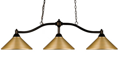 Z-Lite Canada - Three Light Billiard - Chance - Bronze- Union Lighting Luminaires Decor