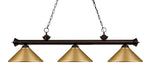 Z-Lite Canada - Three Light Billiard - Riviera - Bronze- Union Lighting Luminaires Decor