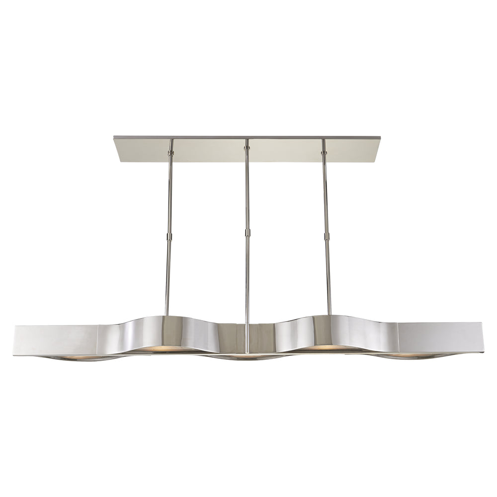 Visual Comfort Signature Canada - Five Light Pendant - Avant - Polished Nickel- Union Lighting Luminaires Decor