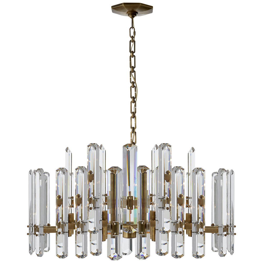 Visual Comfort Signature Canada - 18 Light Chandelier - Bonnington - Hand-Rubbed Antique Brass- Union Lighting Luminaires Decor