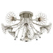 Visual Comfort Signature Canada - Six Light Flush Mount - Keaton - Burnished Silver Leaf- Union Lighting Luminaires Decor