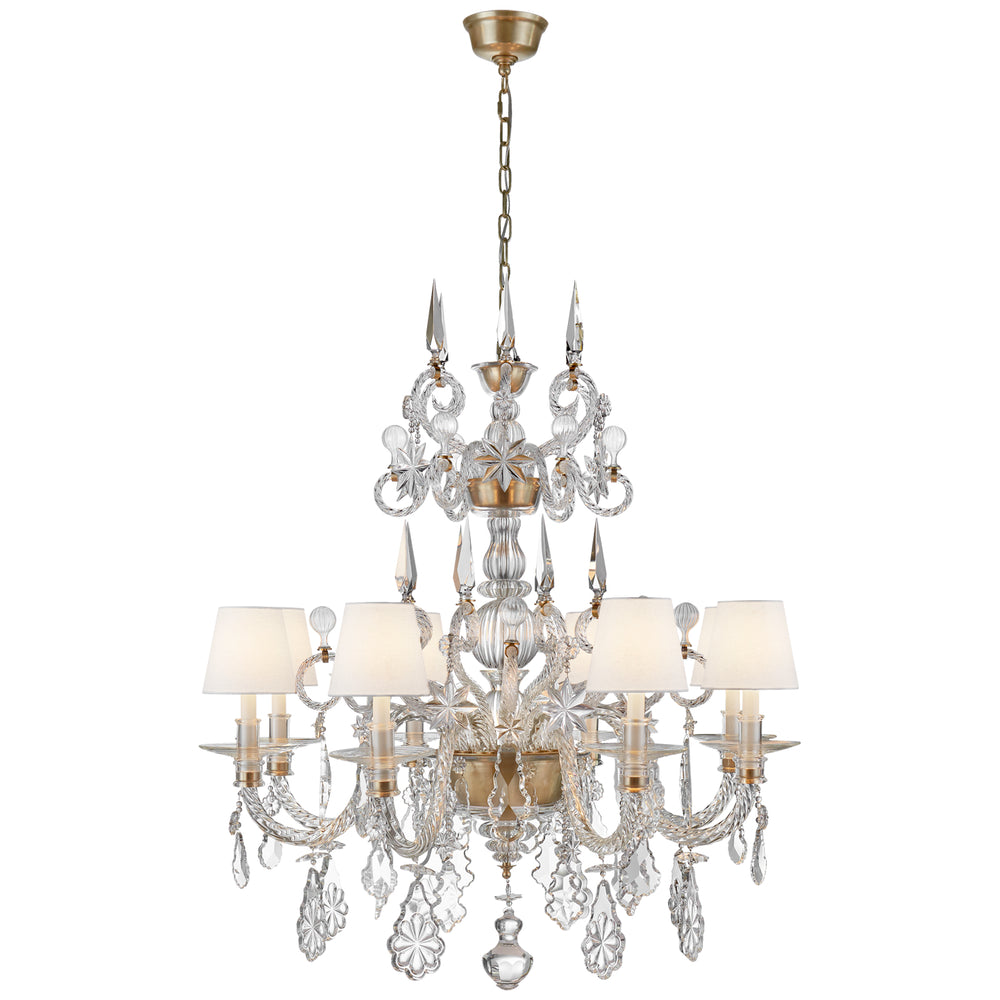 Ralph Lauren Canada - Eight Light Chandelier - Alexandra - Clear Glass- Union Lighting Luminaires Decor