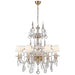 Ralph Lauren Canada - Eight Light Chandelier - Alexandra - Clear Glass- Union Lighting Luminaires Decor